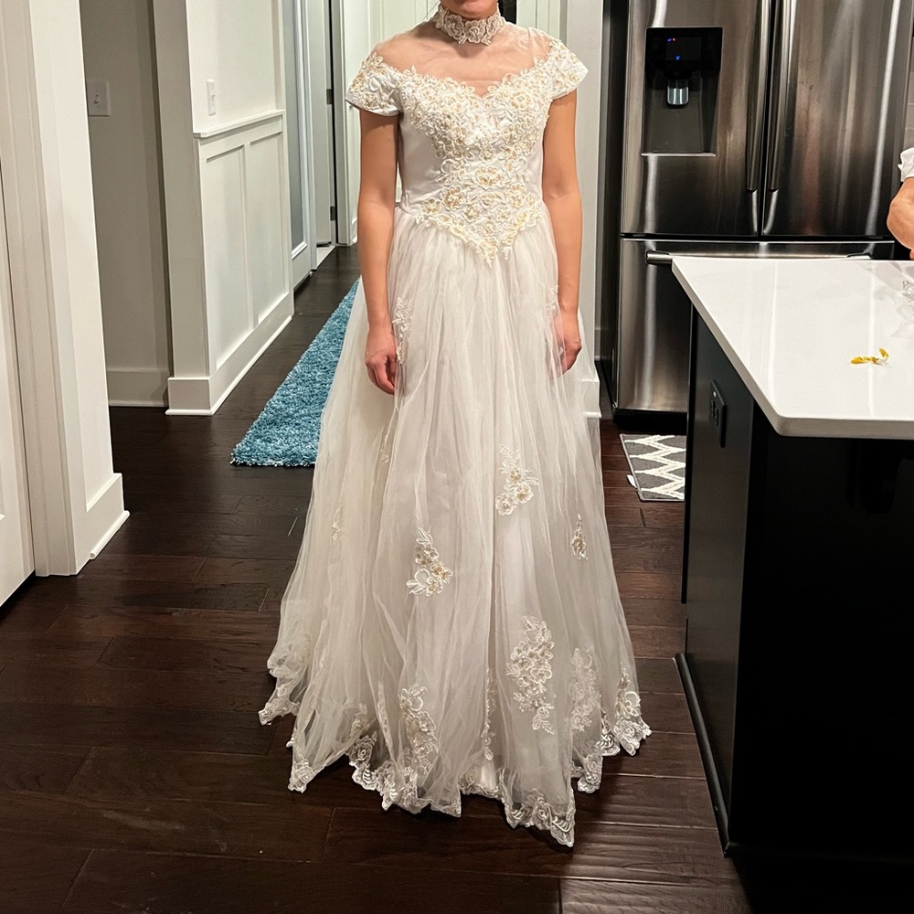 White long dress
